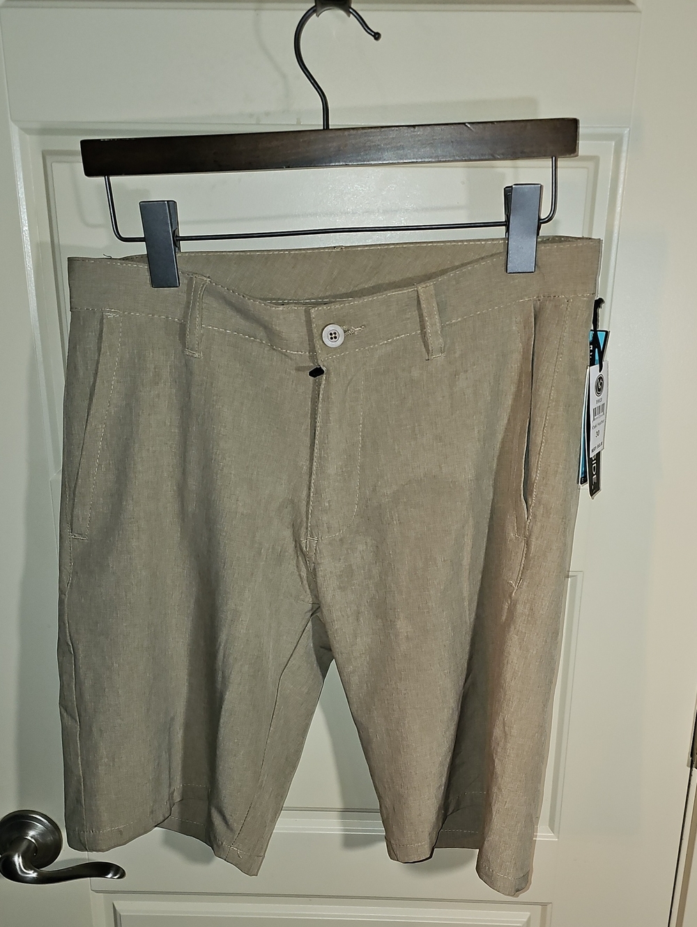 burnside Men's Tan Casual Chino Hybrid Shorts Size 30